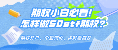50etf期权金计较方式及公式大揭秘！